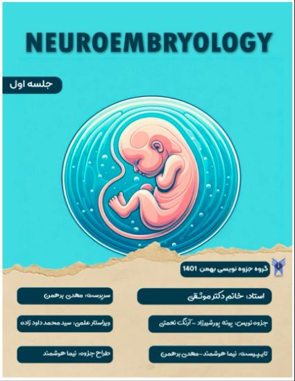 تصویر  علوم تشریح دستگاه اعصاب >>> جنین شناسی (کد 14013)